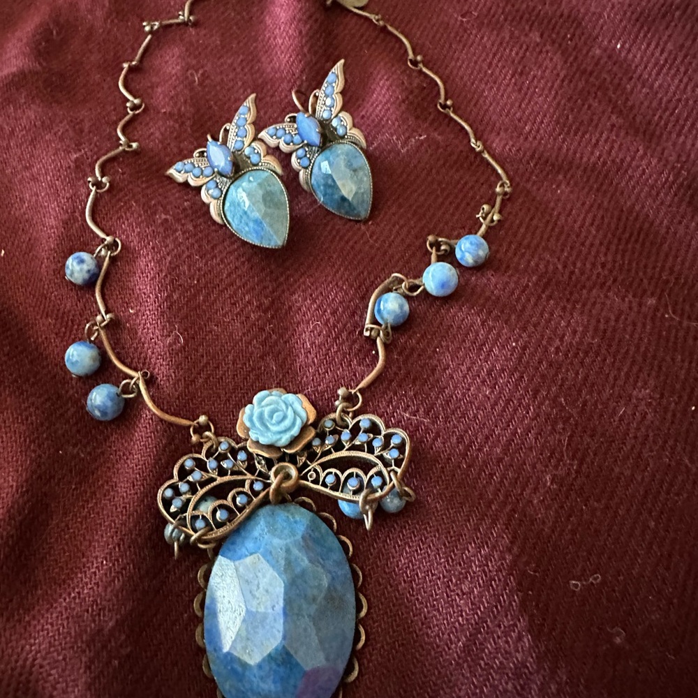 Necklace and earrings